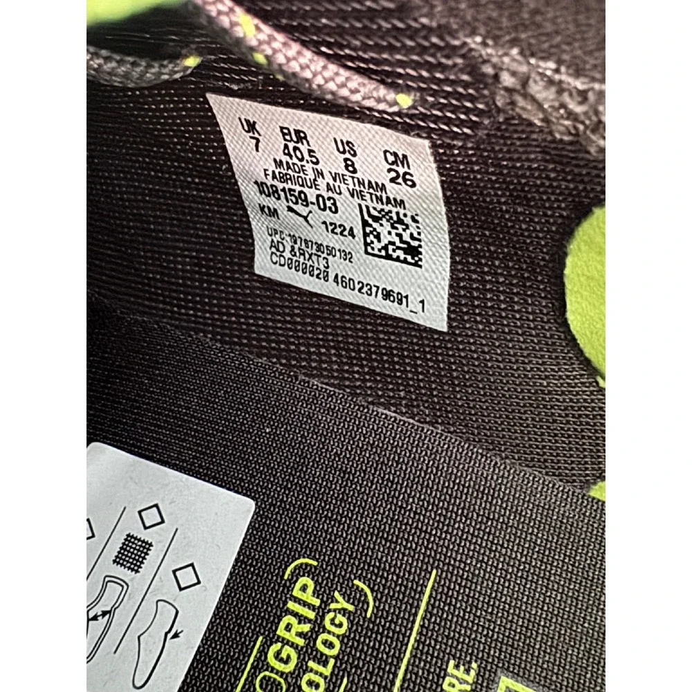 Puma Ultra Ultimate FG AG Soccer Cleats Grey Lime Pink 108159-03 Mens 8